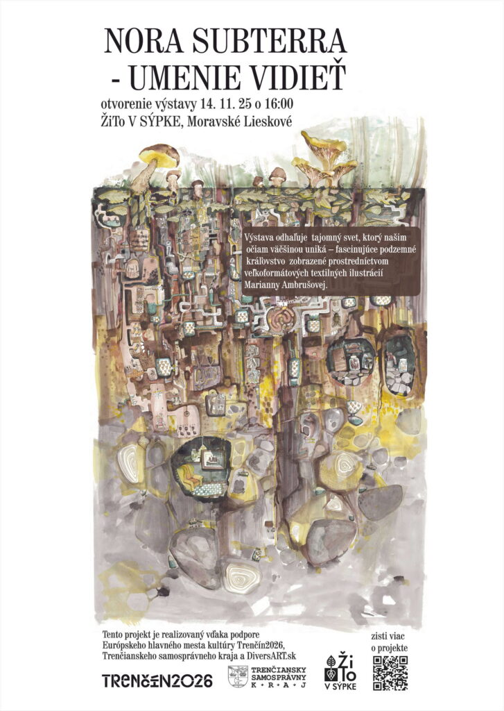 Plagat - vystava Nora Subterra - vernisaz